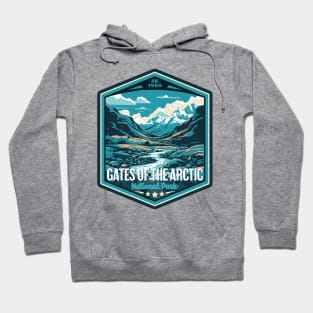 Gates of the Arctic National Park Vintage WPA Style National Parks Art Hoodie